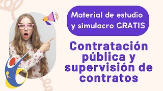 Material de estudio CONTRATACIÓN PÚBLICA GRATIS [upl. by Cresa]