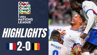 France vs Belgium 20 Highlights UEFA Nations League 202425 [upl. by Quince827]