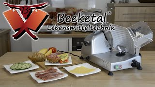 Beeketal Aufschnittmaschine Allesschneider Schneidemaschine [upl. by Aitetel]