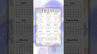 Kalender 2024 Gratis [upl. by Krever]