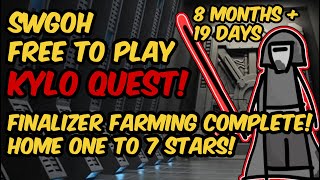 FINALIZER FARM IS COMPLETE 7 Star Home One at 8 months and 19 days of F2P SL Kylo Quest [upl. by Parent]