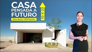 CASA de ARQUITECTA PENSADA para CRECER A FUTURO INTROSPECCIÓN en 10 X 20  VAR Proyectos [upl. by Einnol766]