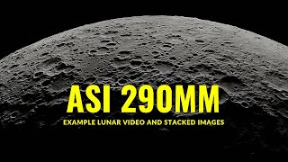 ASI290MM Lunar Imaging Moon Example video [upl. by Lorne]