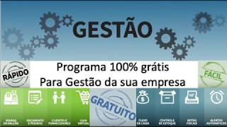 Programa de Gestão 100 Gratuito NFe PDV ERP e MRP [upl. by Lew]