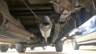 2007 F150 Fx4 54 3v MBRP 3” Turn Down Exhaust Cold Start [upl. by Thgiled]