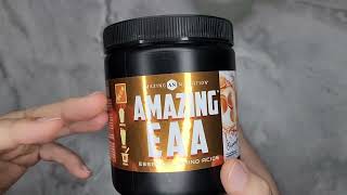 Amazing Essential Amino Acids 8 Grams EAAs Per Serving Gluten Free Orange Flavor Review [upl. by Hammerskjold]