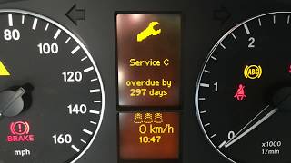 How To Reset 20042012 Mercedes A Class Service Overdue Inspection Light [upl. by Zonnya]