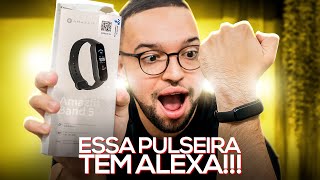 🤩 SENSACIONAL Essa PULSEIRA tem ALEXA e OXÍMETRO 😱😱 AMAZFIT BAND 5  Primeiras impressões [upl. by Gentilis]