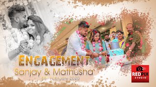 Pudhupettai  Sanjay amp Mathusha Engagement Highlights by Studio RedPix [upl. by Nuahsyar988]