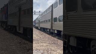 Metra BNSF Railway Train Arrives at Naperville [upl. by Michaeu]