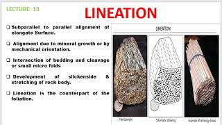 Lecture 13 Lineation Structural geology [upl. by Deb]