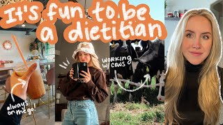 Day in the Life of a DIETITIAN Nutritionist 🍊 WFH Community School Nutrition [upl. by Rurik]