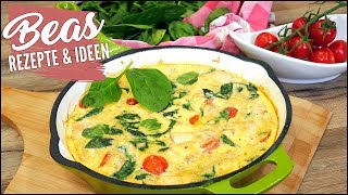 Lachs Spinat Frittata Rezept  Mediterrane Küche [upl. by Anomas299]