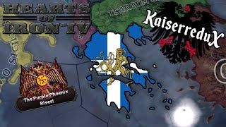 Restoring the Roman Empire as Greece in Kaiserredux  Hearts of Iron IV [upl. by Larimore]