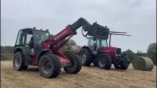 Manitou 628 and Massey Ferguson 3655 [upl. by Einnil476]