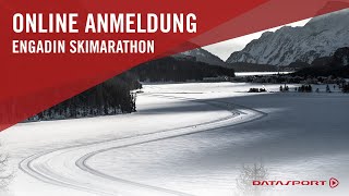 Wie melde ich mich online für den Engadin Ski Marathon an [upl. by Aekan]