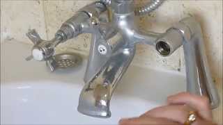 Reseating and changing washers on bath taps DIY easy fix money saving [upl. by Orrocos]