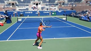 Aryna Sabalenka DESTROYS High Ball vs Paula Badosa at Practice [upl. by Assek454]