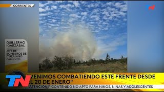 INCENDIOS EN CORRIENTES I Continúa el fuego en el norte de la provincia [upl. by Dagney]