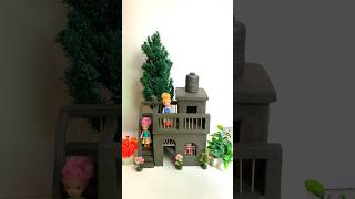 Beautiful clay house 🏠😱 diy craft doll viral clay shorts [upl. by Agripina]