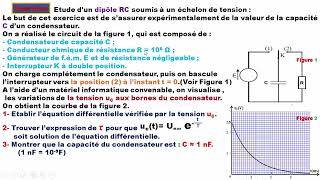 Exercice corrigé dipôle RC 2BAC [upl. by Tnafni]