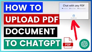 How To Upload A PDF Document To ChatGPT [upl. by Adnarram]