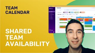 Shared Team Calendar Availability  3veta Product Update [upl. by Rufus]