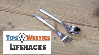 Aangekoekt bestek weer blinkend schoon met deze lifehack [upl. by Avera]