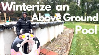 How to Winterize an Above Ground Pool with a Center Drain [upl. by Leugimsiul]