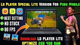 Download LD Player Lite Version PUBG Mobile Speed Up amp Lag Fix Best Settings For LowEnd PC [upl. by Hameerak203]