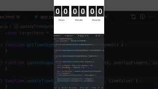 Code a Flip Clock countdown timer with HTMLCSS amp JavaScript [upl. by Fryd]