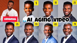 How To Generate AI Age Progression Video Of Yourself  AI Aging Journey  AI Age Time Lapse [upl. by Repmek]