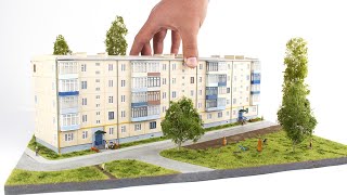 Realistic Diorama from Cheboksary  Russia  1160 Scale Building  N Scale Diorama [upl. by Kubiak14]