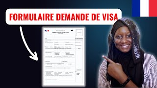 Remplissage du FORMULAIRE de DEMANDE DE VISA ETUDIANT France [upl. by Netsirk]