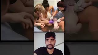 mother painful delivery newborn twins baby 😘💖 pain cant explain shorts ytshorts trending mbbs [upl. by Latimer629]