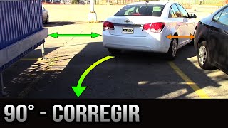 Estacionamiento a 90 grados  Cómo corregir [upl. by Ihskaneem]