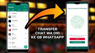 Cara Memindahkan Chat WhatsApp Ori Ke WhatsApp Mod [upl. by Schlenger]