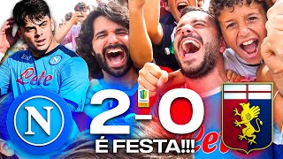 🎉 È FESTA NAPOLI 20 GENOA primavera REACTION FIUS GAMER HD [upl. by Veedis111]