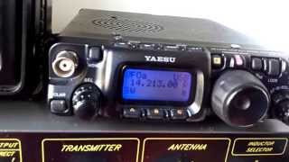 Yaesu FT817nd  Zetagi TM535 Transmatch Antenna Tuner [upl. by Doe]