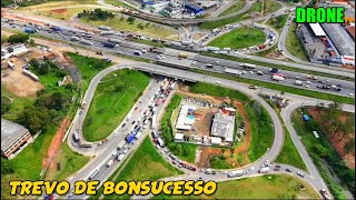 Drone na Via Dutra Trevo de BonSucesso e arredores  Guarulhos  Grande São Paulo [upl. by Anahsal]