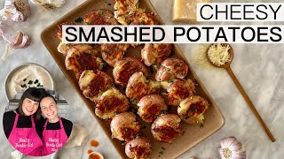 CHEESY SMASHED POTATOES RECIPE [upl. by Grassi]