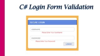 C Login form Validation [upl. by Hilary]