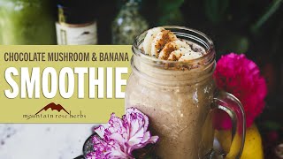 Chocolate Mushroom amp Banana Smoothie Recipe [upl. by Trefler]