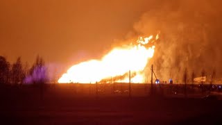 An oil pipeline exploded in Russias Rostov region  oil loading to tankers was stopped [upl. by Rind]