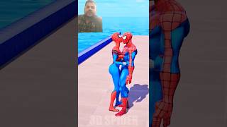 GTA V Romantic Kiss Run With RED Spidey and Spidergtashortsspiderman [upl. by Aruam]