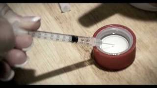 Cleaning works how to clean a used syringe [upl. by Hadwin556]