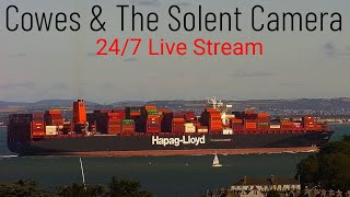 Cowes Camera Live Stream  Views of ships on The Solent 247 Shipspotting Cam Cruise amp Container [upl. by Blaseio]