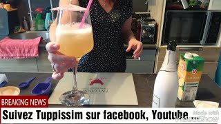 Cocktail type sangria blanche rapide avec un vin mousseux [upl. by Eloken325]