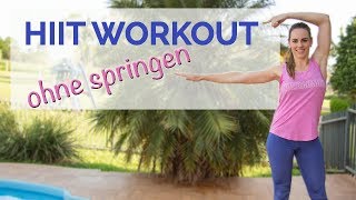 HIIT Workout für Zuhause  ohne Springen  Fatburner ohne Geräte [upl. by Kiel]