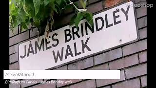 A walk down  James Brindley Walk  a Canal in the centre of Birmingham  at Brindley Place [upl. by Ellinad]